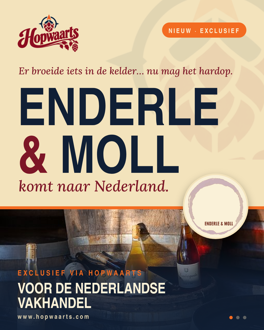 Aankondiging: Enderle & Moll komt naar Nederland, exclusief via Hopwaarts voor de vakhandel